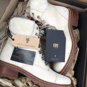Beautiful, new FRYE Boots- weatherproof leather!